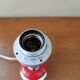 1970s vintage chrome and red lamp