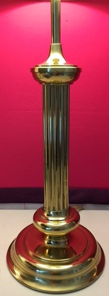 Pair of Art Deco brass lamps, Germany 1960