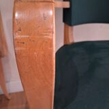 Pair of green bridge chairs