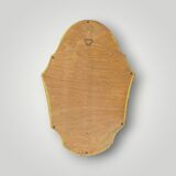 Small antique wall mirror in gilded resin – rocaille style