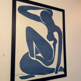 Tableau affiche Matisse Nu Bleu