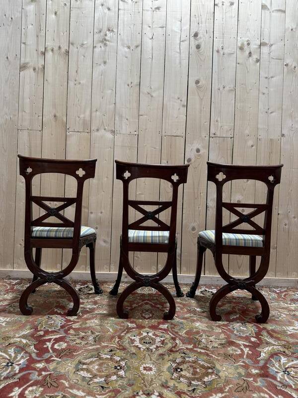 Suite de 6 chaises de style Empire - Victorienne