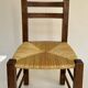 Set de quatre chaises paysannes paillées
