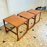 Table basse gigogne moderniste modèle "quadrille" G-Plan
