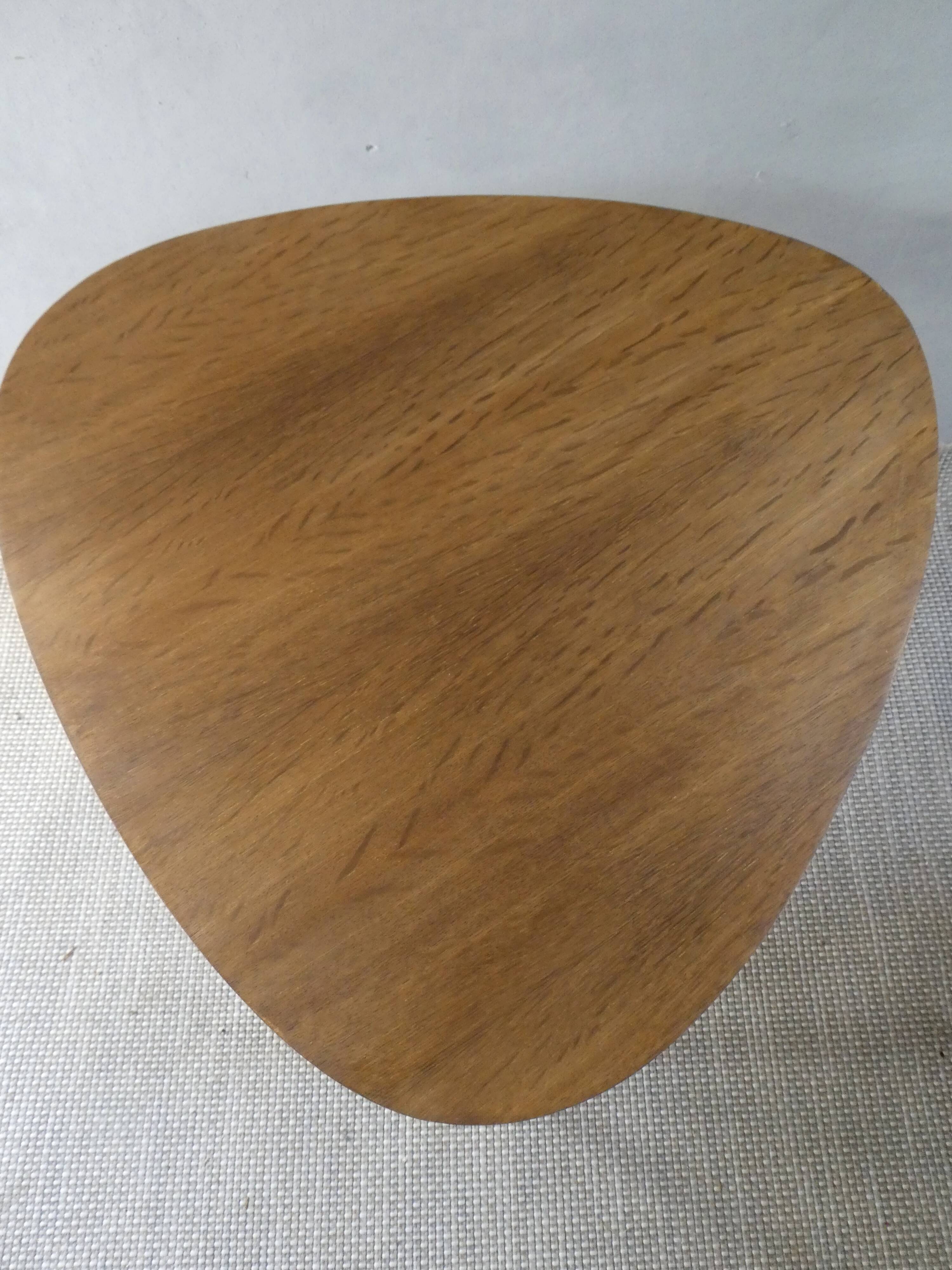 Wooden tripod coffee table/side table, 1960