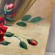 Ancienne peinture de roses