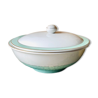 Soup-tureen half porcelain Luneville