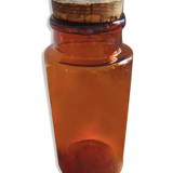 Amber apothecary bottle