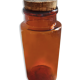 Amber apothecary bottle