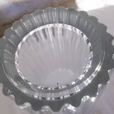 Vase en verre transparent