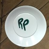Vintage ceramic plate signed Robert Picault Vallauris