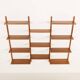 Preben Sorensen, PS System shelving unit on wooden brackets, 1960s