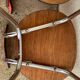 Red formica chairs 1950