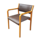 Fauteuil Wikhahn, années 60/70, bois et skaï, moderniste, vintage