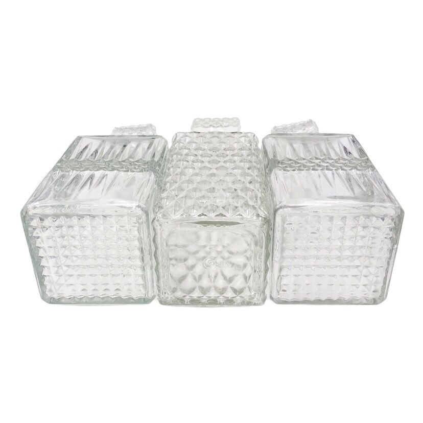 Vintage carafes chiseled glass