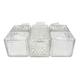 Vintage carafes chiseled glass