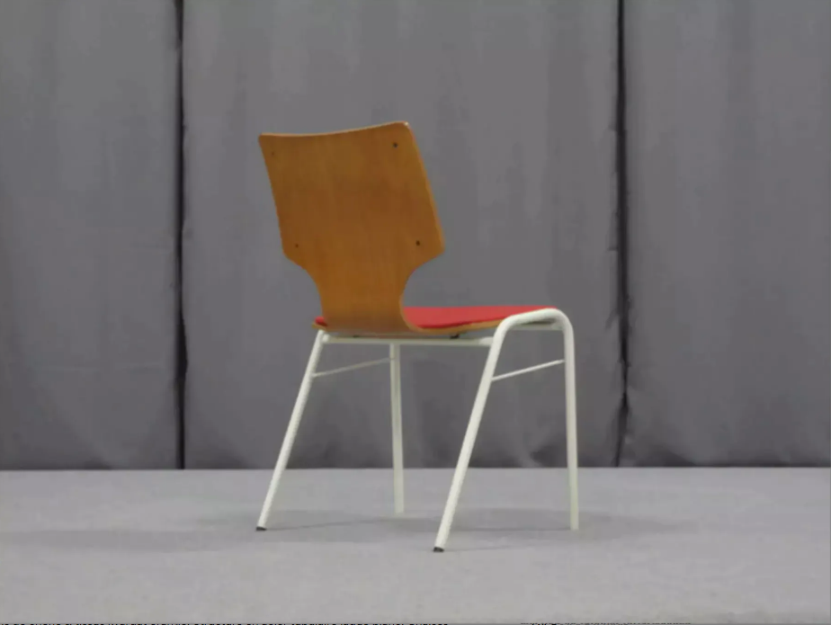 Oak wood chair 1960