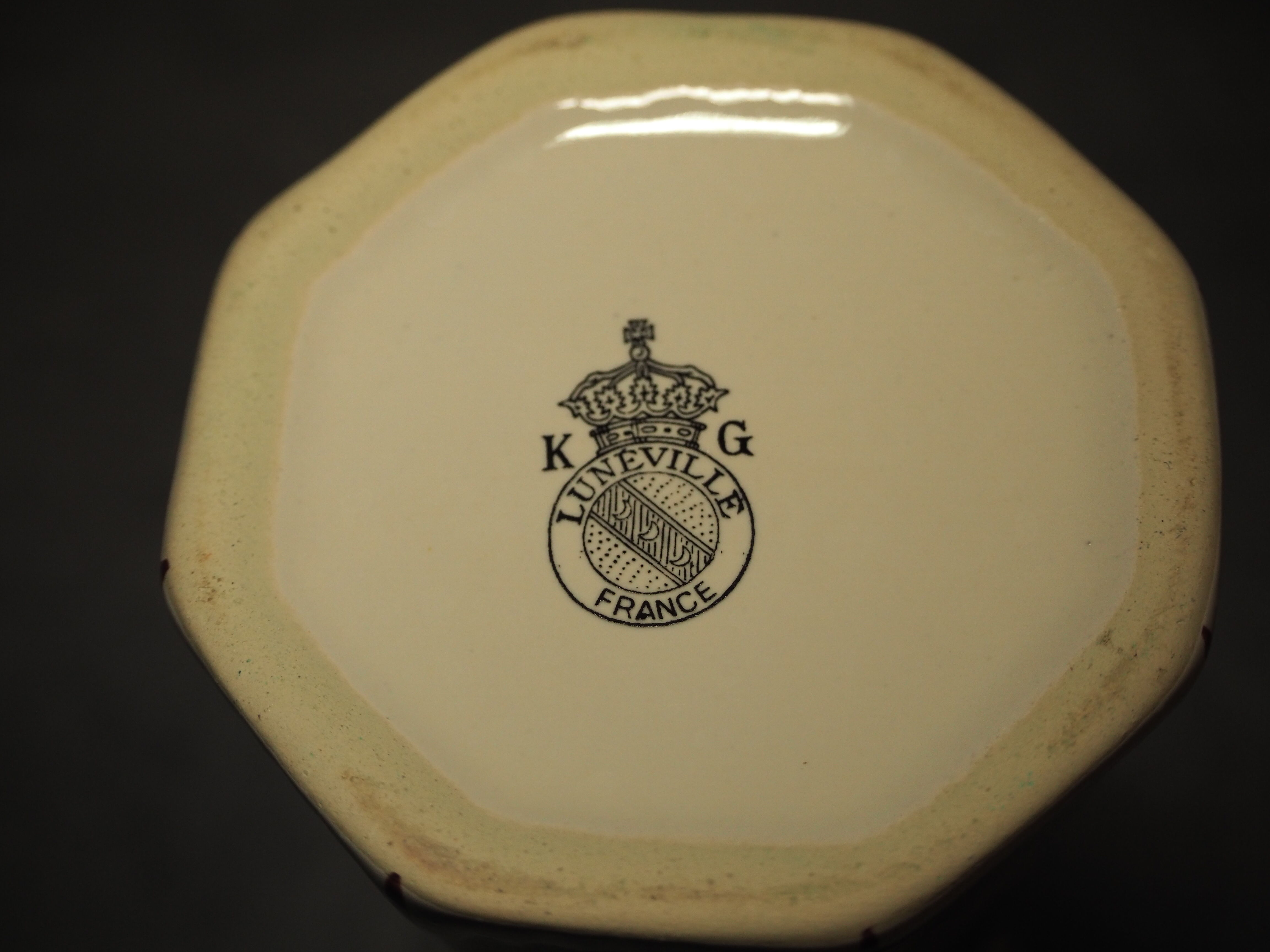 Pan vase 'small' reverbere collection, earthenware lunéville france kg