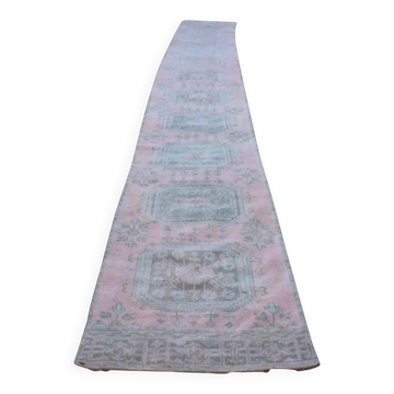 Tapis de couloir turc vintage