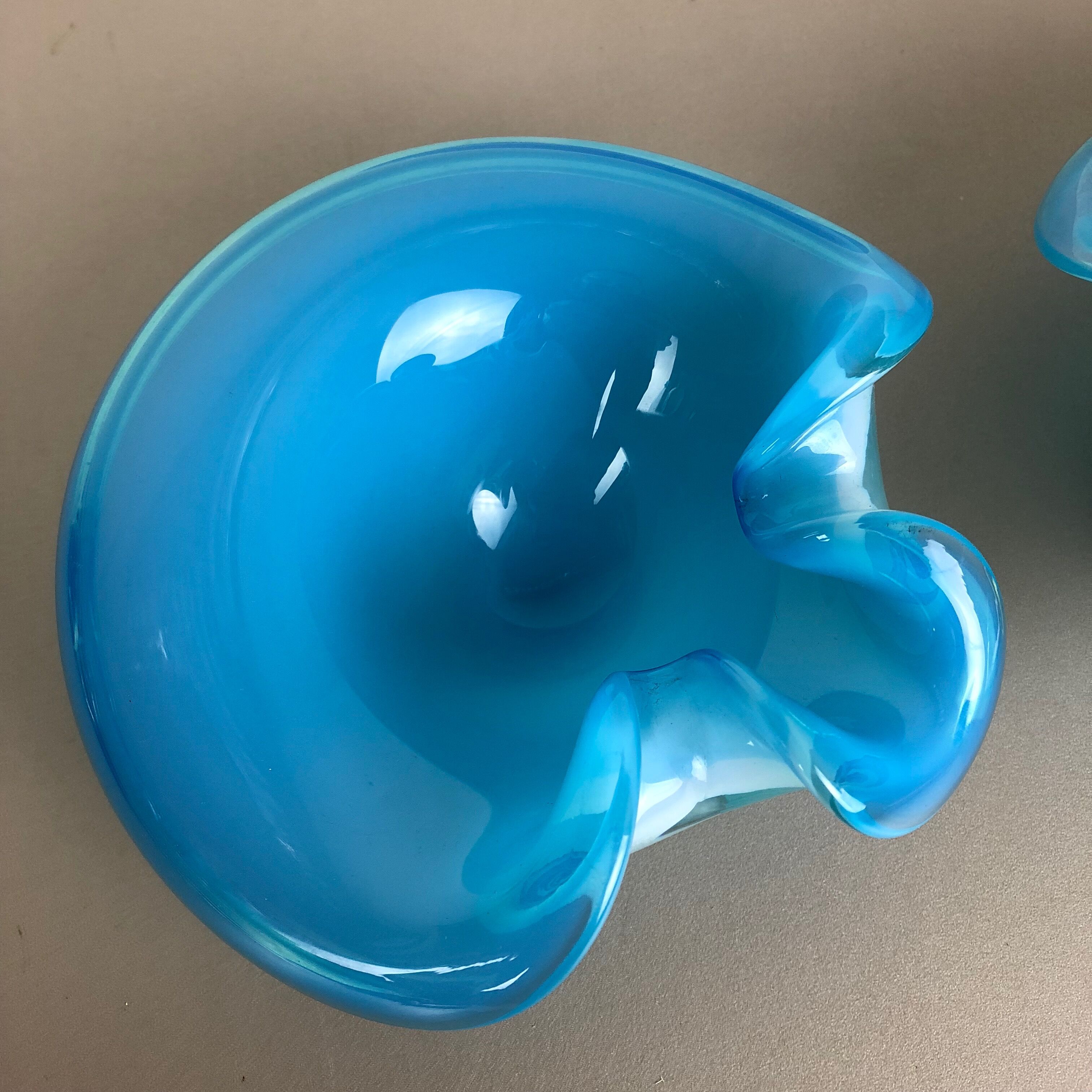 Murano glass shell bowl by Antonio da Ros Cenedese, 1960s