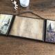 Miroir de barbier triptyque 41,5 x 15 cm