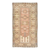 4x7 Cream & Brown Turkish Vintage Rug 120x211Cm SK 22198