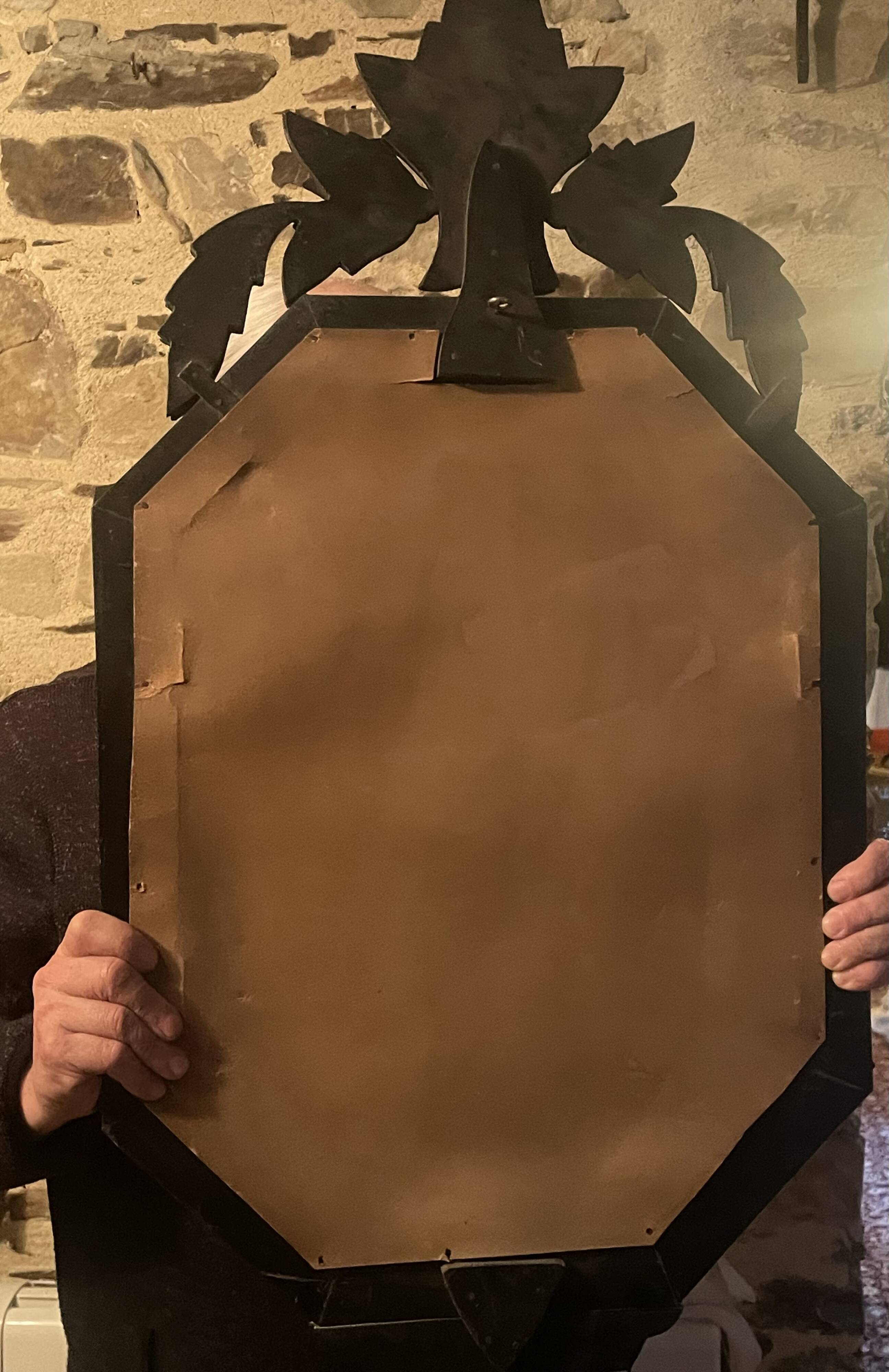 Venetian mirror 19th / 20th century Height 91 x 48.5 x 4 cm