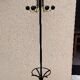 Vintage metal parrot coat rack from the 1950s.