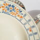 Set of 6 hollow plates Badonvillers chavillé vintage