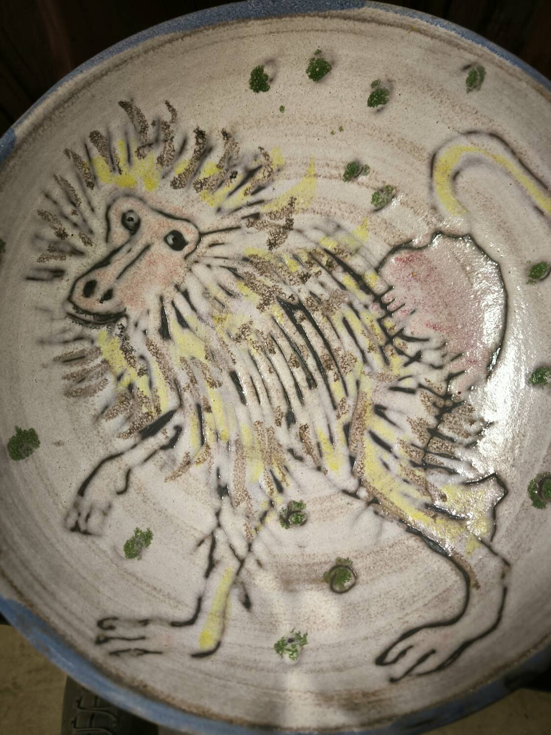 Deep ceramic dish by Harry SÉGÉLA 1977