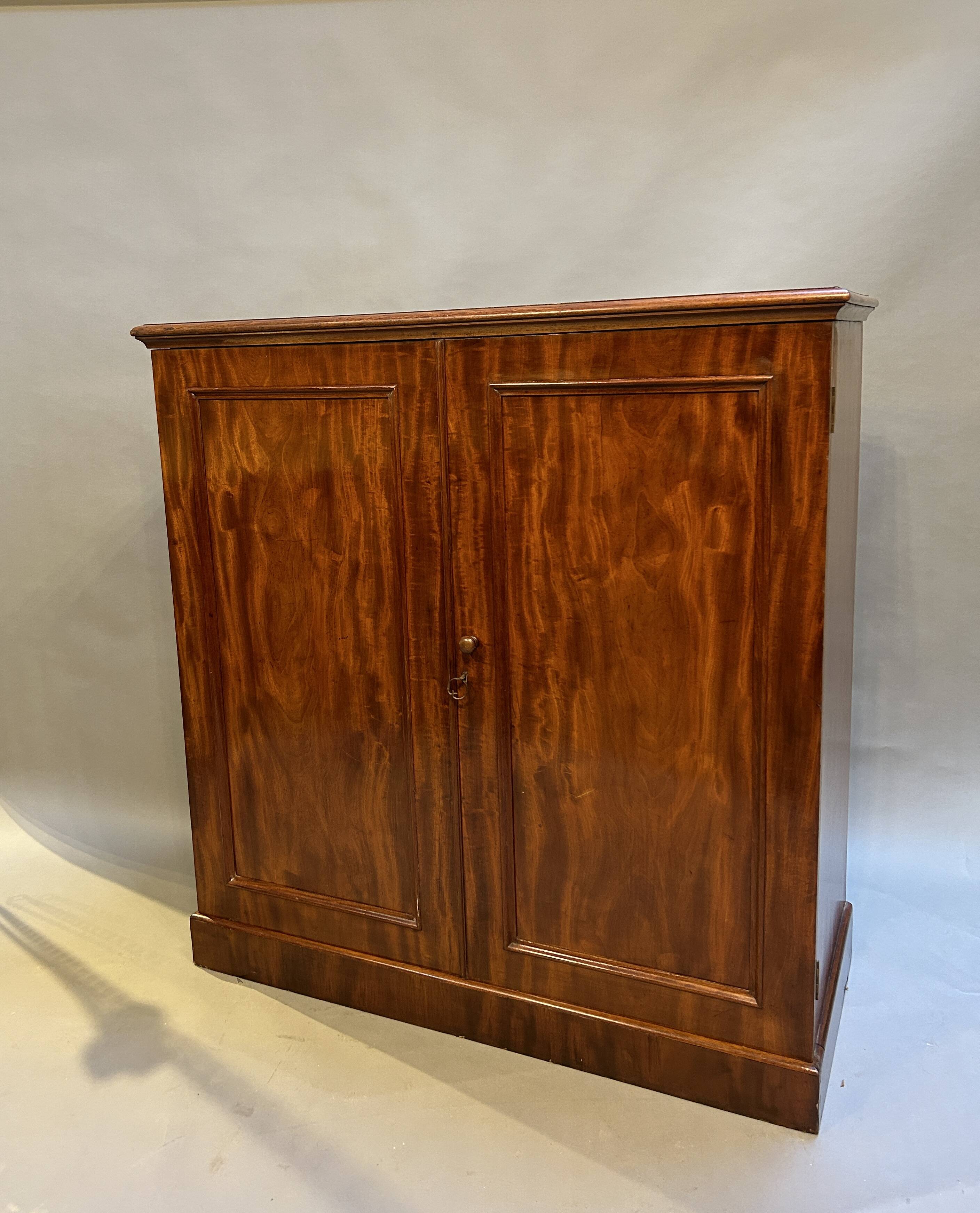 C19th linen press cupboard by Heals