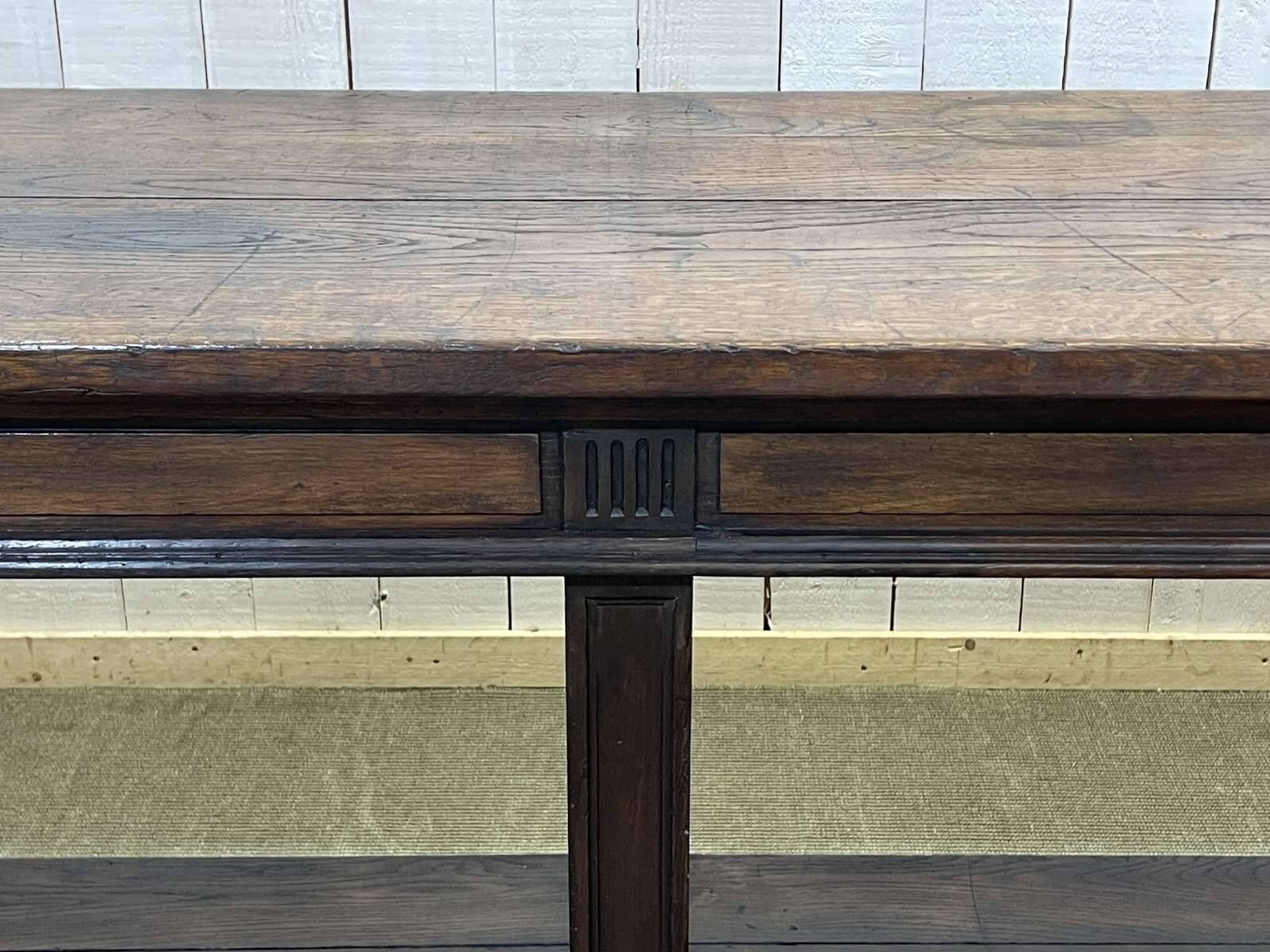19th century oak draper's table