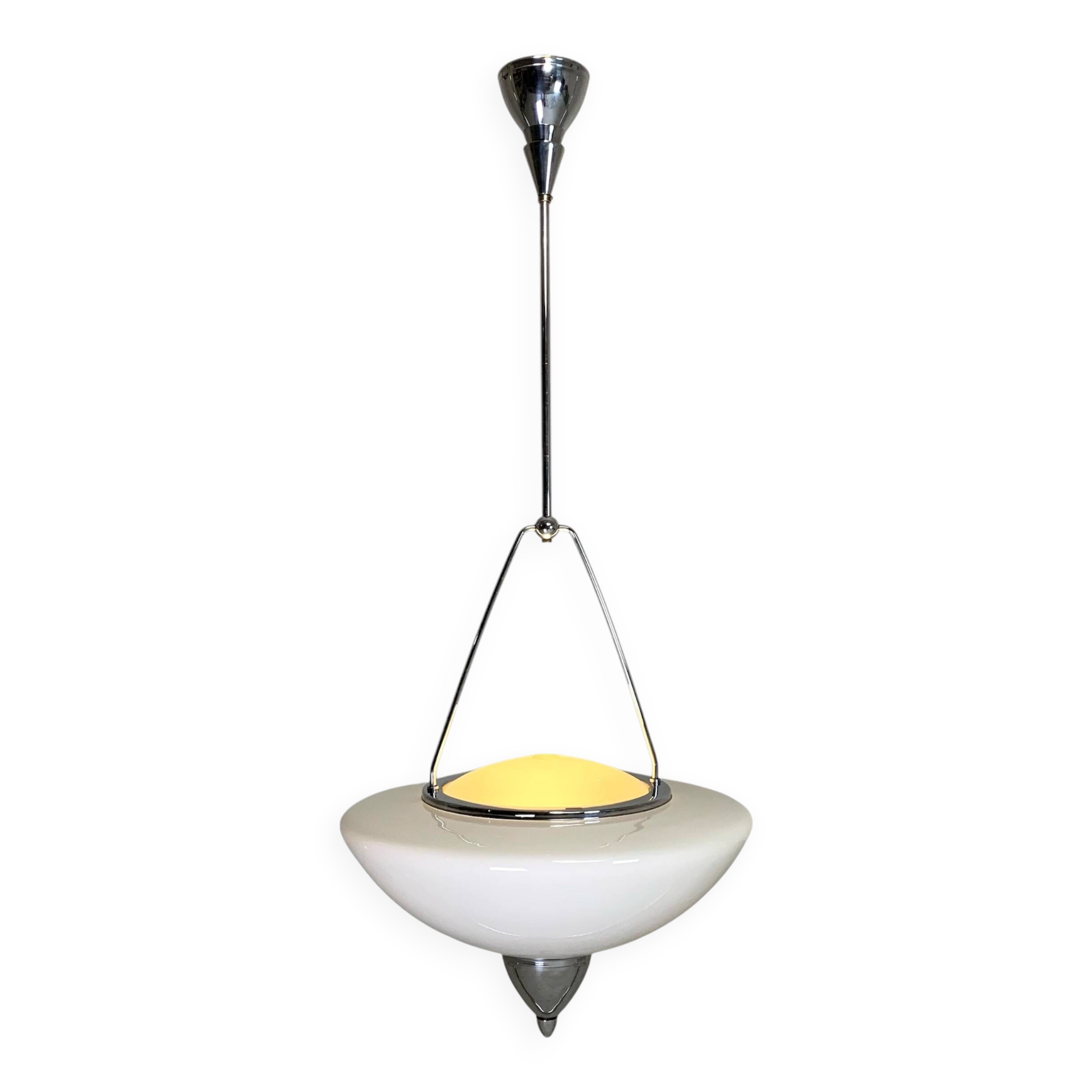 Zeiss Ikon pendant lamp, mirror lamp, 1930s