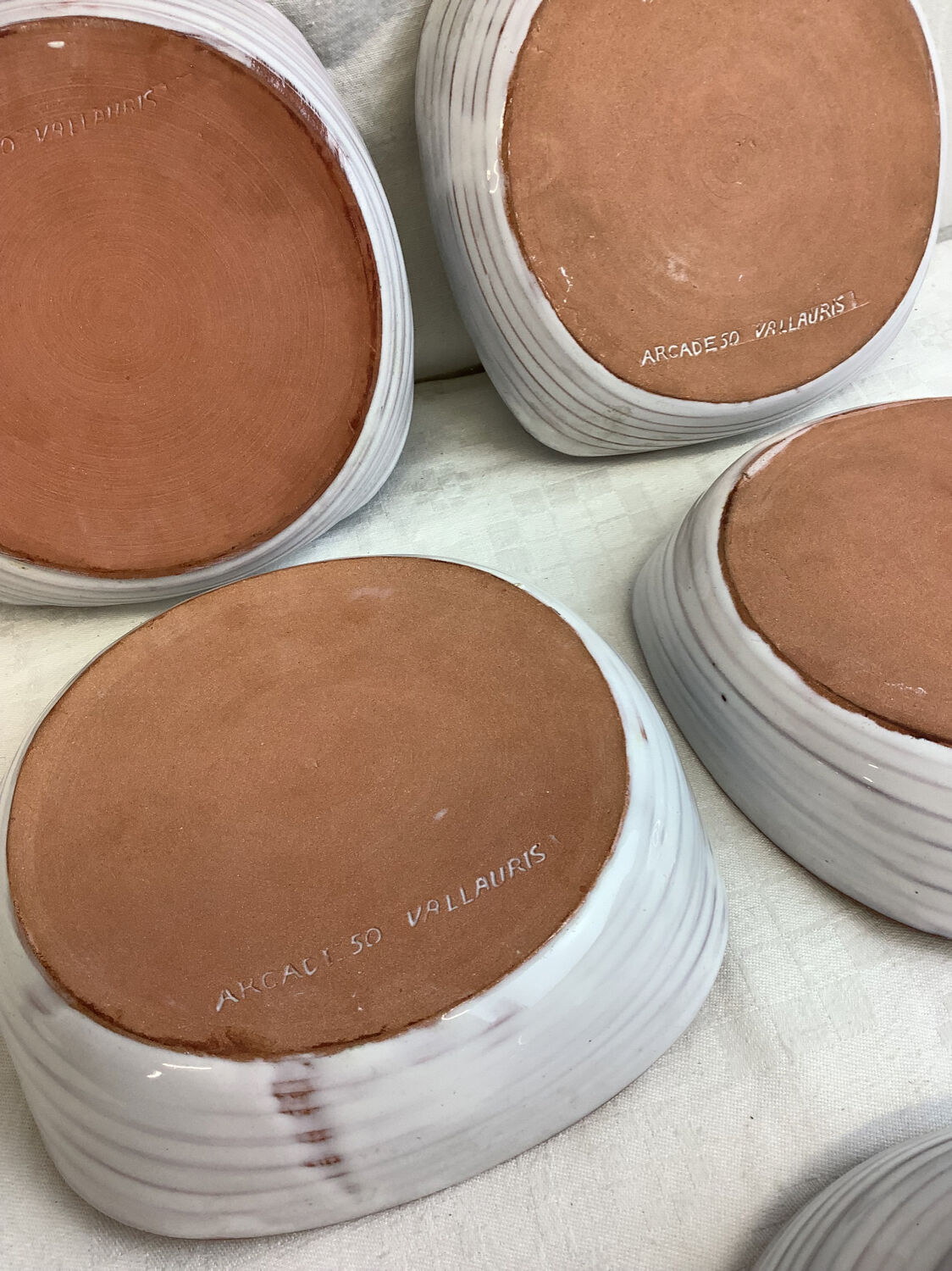 Set of vintage cups made in France Vallauris