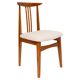 Ivory cream boucle chair mid-century by M. Zielinski, Europe, 1960s
