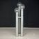 Brushed aluminium floor lamp, Italy, 1970s