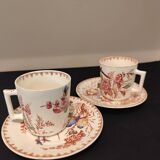 Lunéville: 2 Mésange model cups