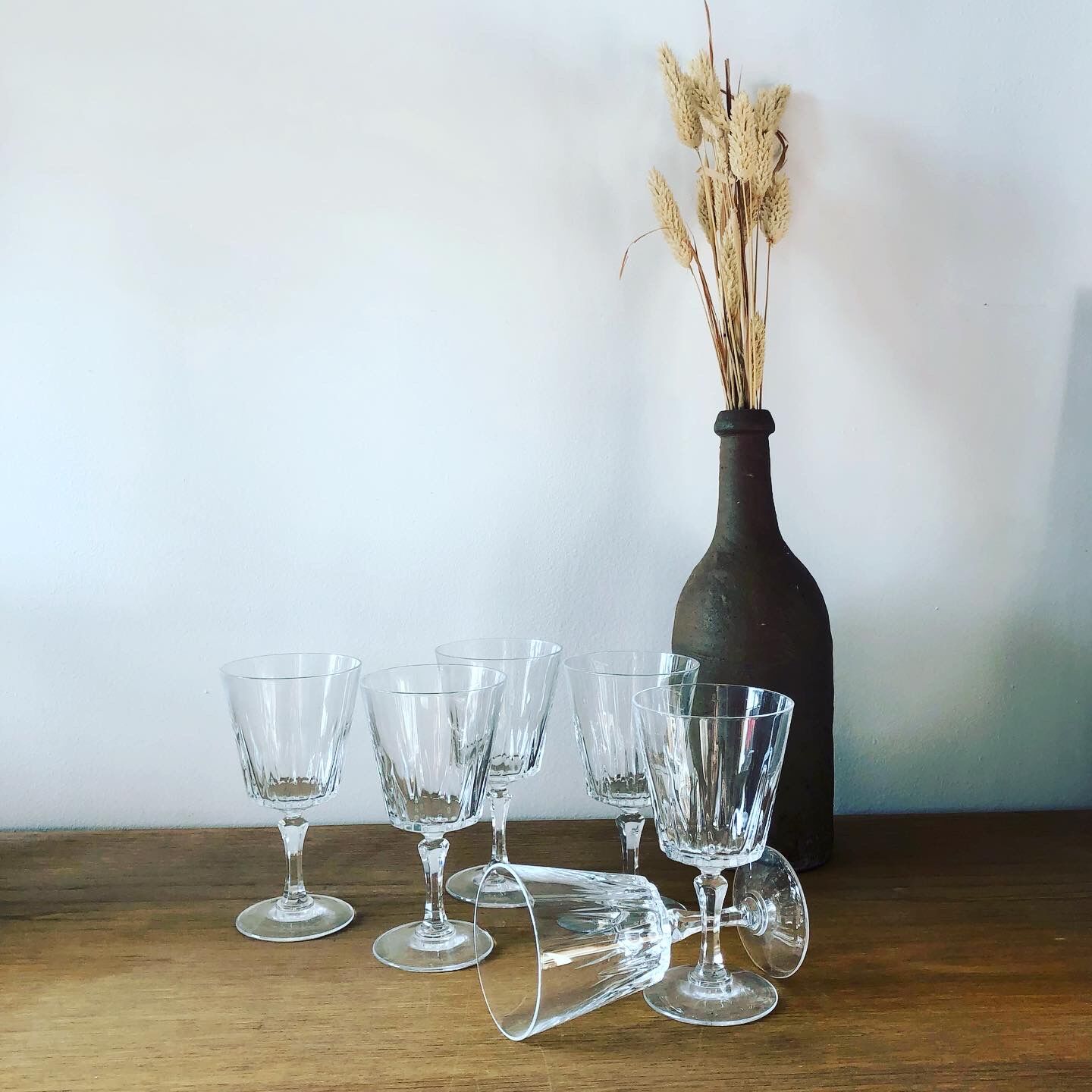 Set of 6 wine glasses