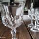 Lot de 7 verres à vin blanc en verre ancien