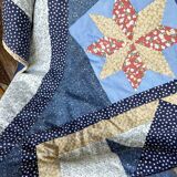 Boutis edredon en patchwork vintage