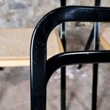 Series of 4 cane chairs by Giorgio Cattelan for Cidue,