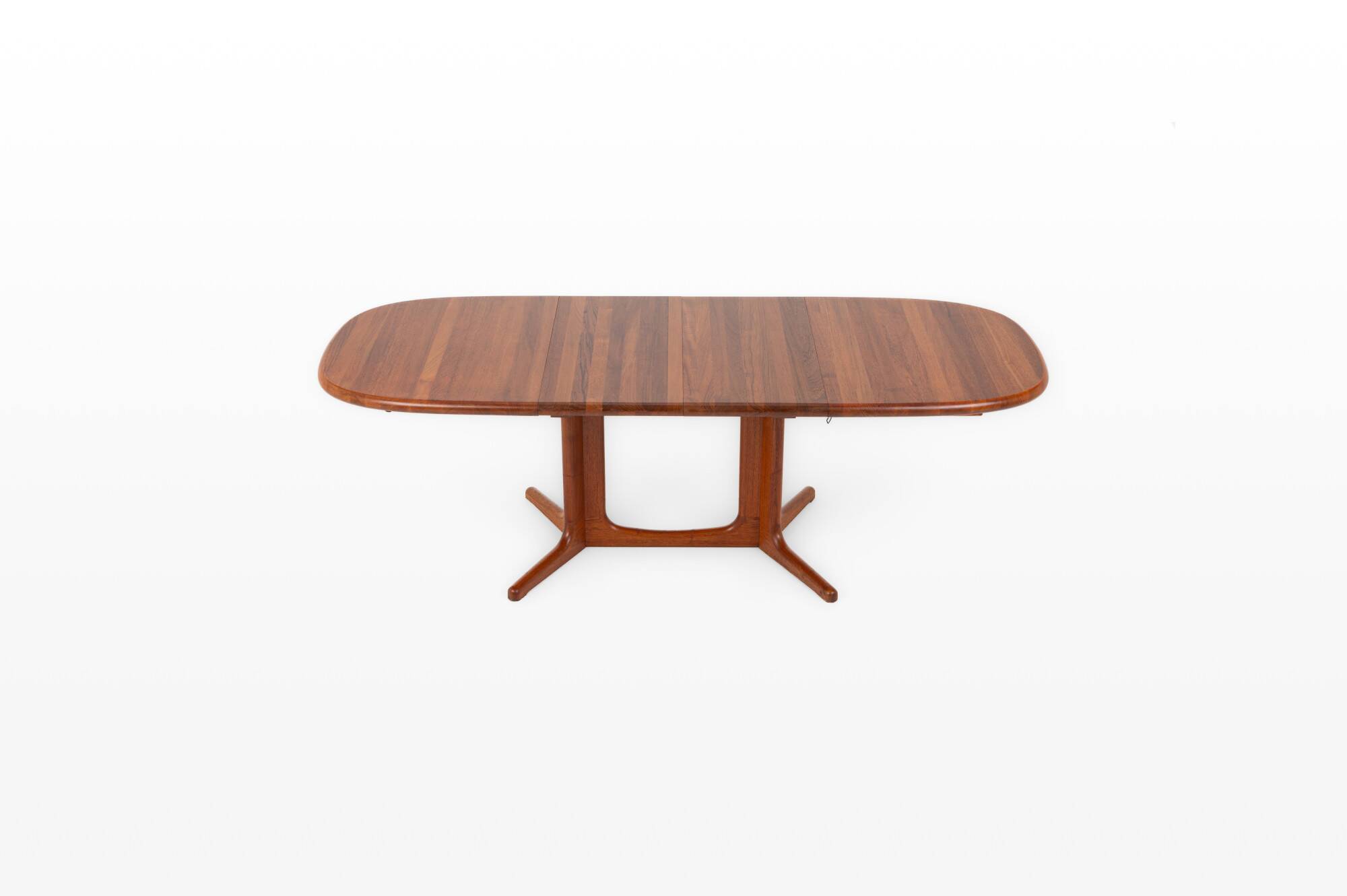 Extendable Solid Teak Dining Table from Glostrup Møbelfabrik, 1960s