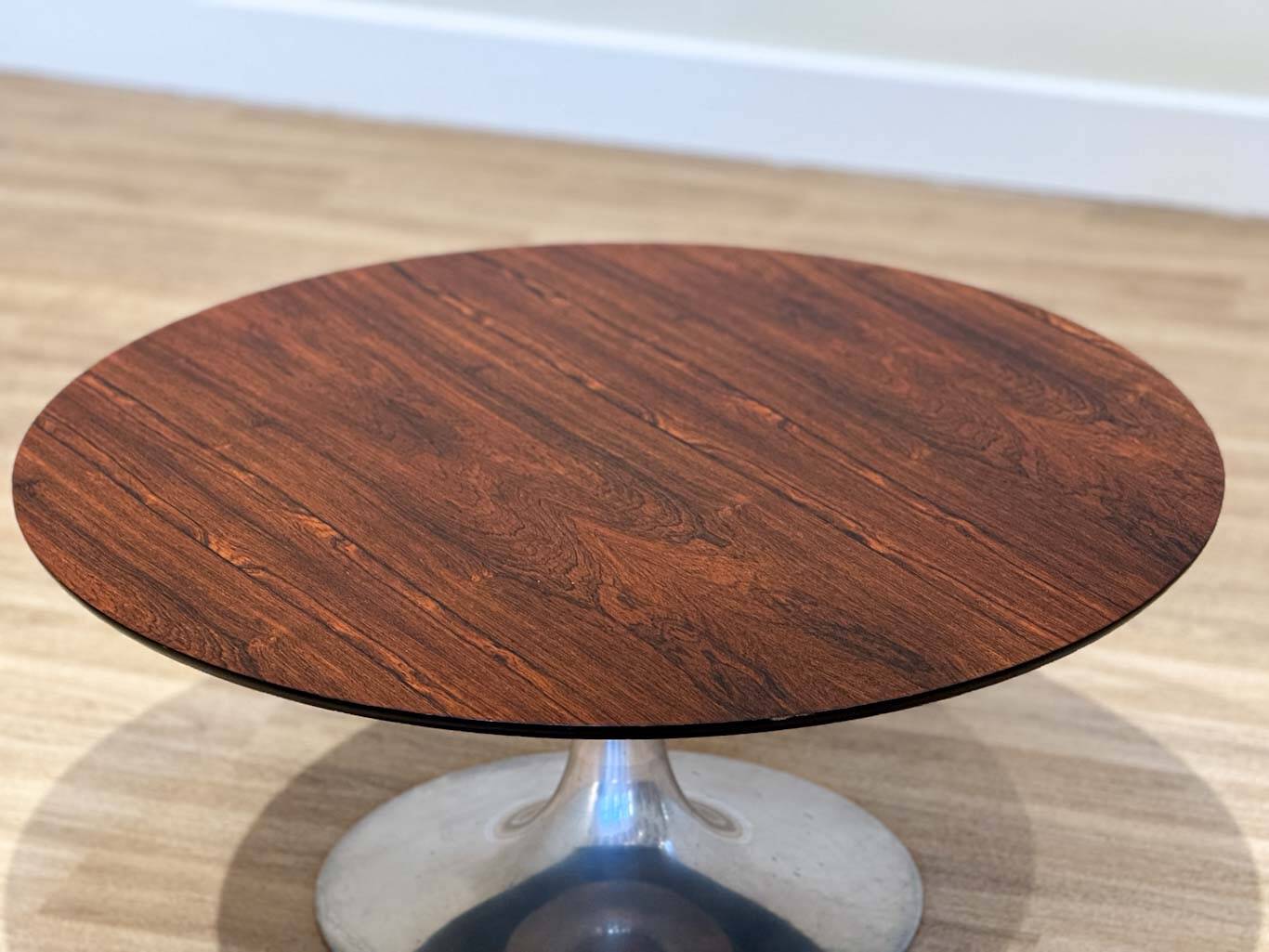 Round coffee table by Arkana (rosewood)