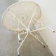Vintage metal garden table, removable in 3 parts