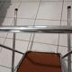 Lot de 2 chaises sodomexyl  chromées pliantes skaï