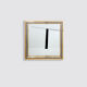 Italian mirror brass chrome by Romeo Rega 1970