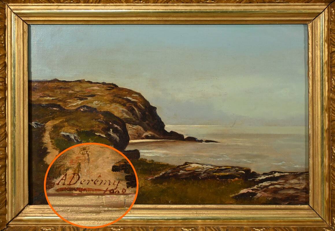 Oil painting, signed A.Derémy – 1902