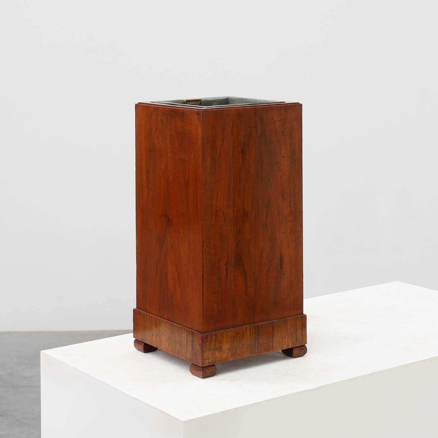 Art Deco wooden umbrella stand, Italy 1920s