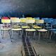 Lot de 38 chaises en formica