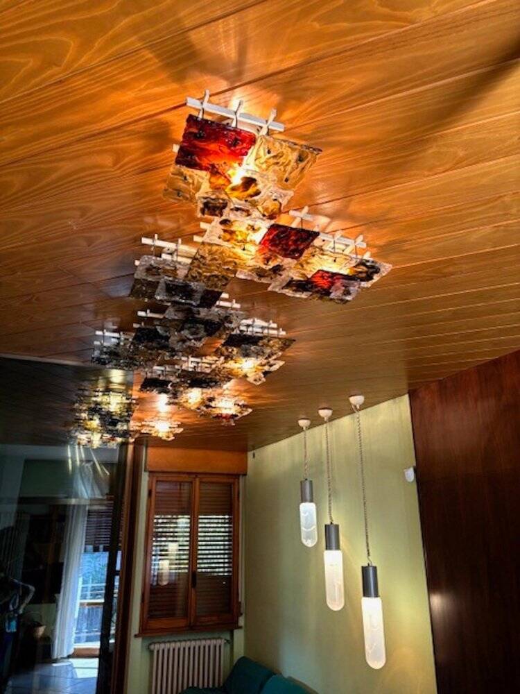 Patchwork Wall Lights in Hand Blown Glass attributed to Toni Zuccheri for Venini, 1970s, Set of 20